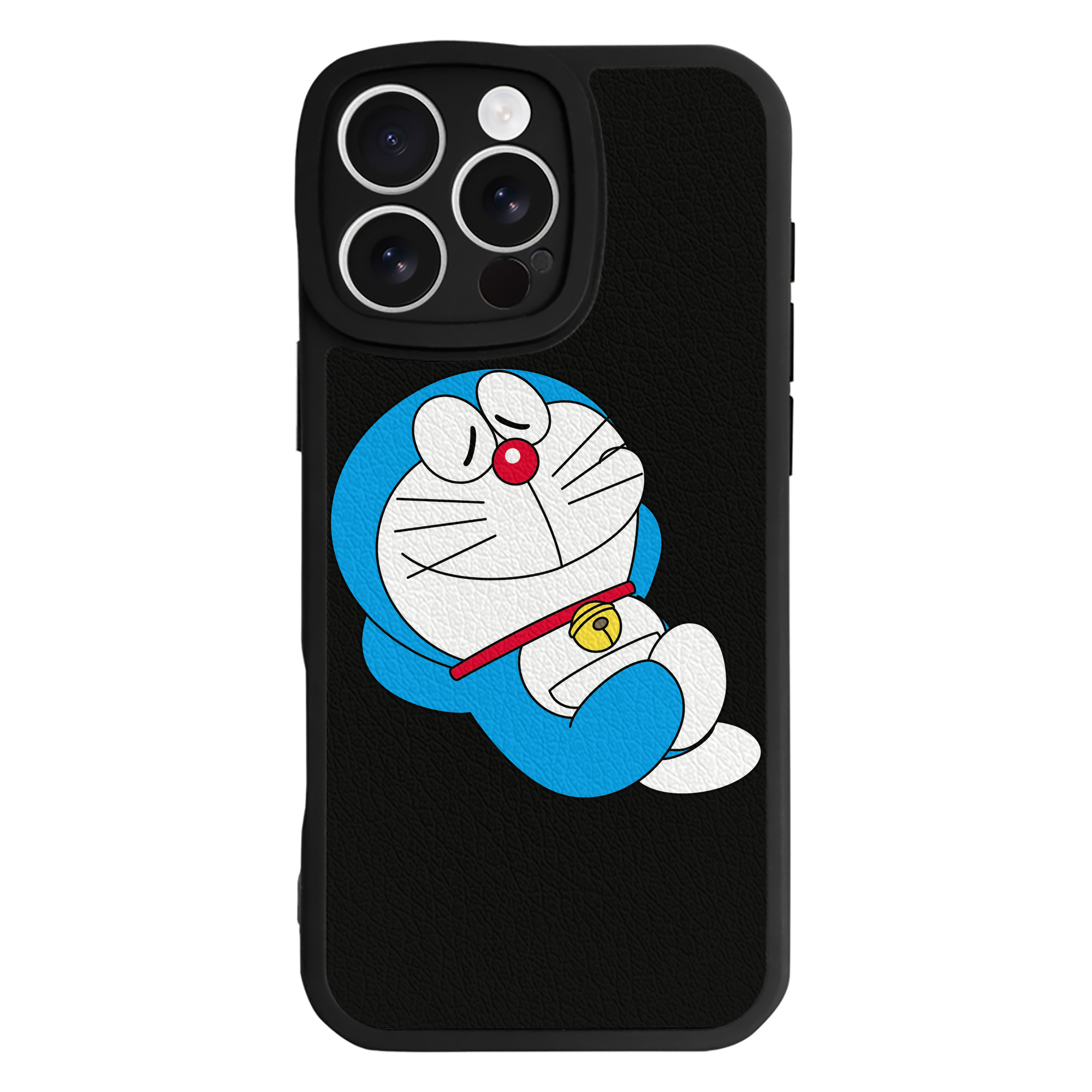 （画像用） ドラえもん Doraemon 【iPhone 16シリーズ対応】シリコンスマホケース（レザー調） 材質：シリコン